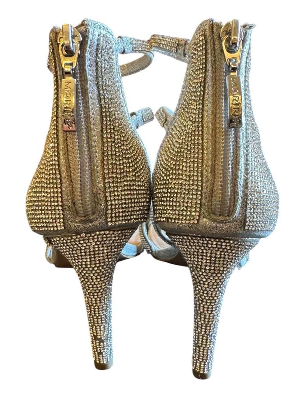Maripe Sparkly Evening Heels with Rhinestone Detail size 9 - Picture 6 of 13